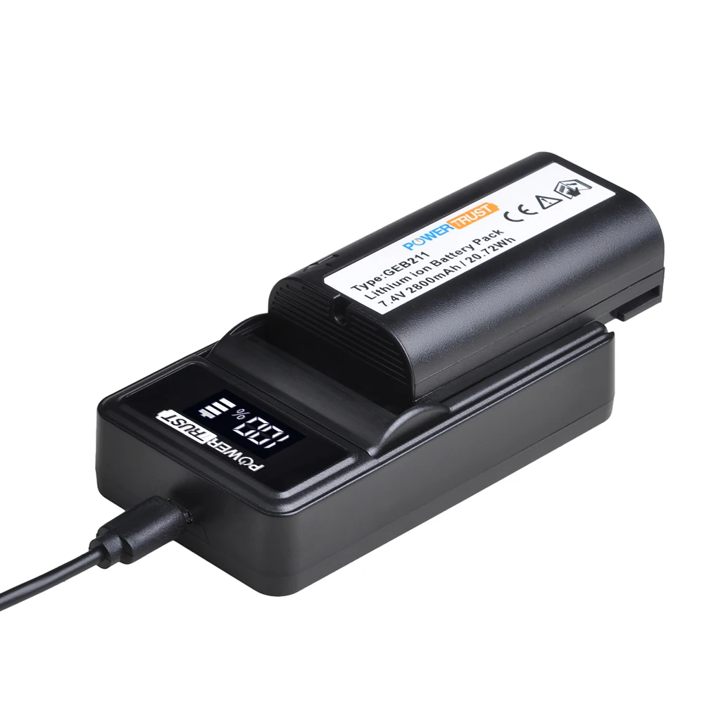 7.4V 2800mAh GEB211 بطارية و شاحن ل GEB212 GKL311 GPS900 GPS1200 GRX1200 GX1200 عبر بايبر 100 بايبر 200 RX1200 RX900