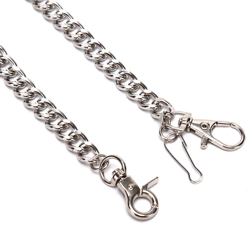 60cm Waist Chain Long Metal Keyring Keychain  Rock Pants Chain Hipster Pant Jean Key Wallet Belt Ring Clip Men\'s HipHop Jewelry