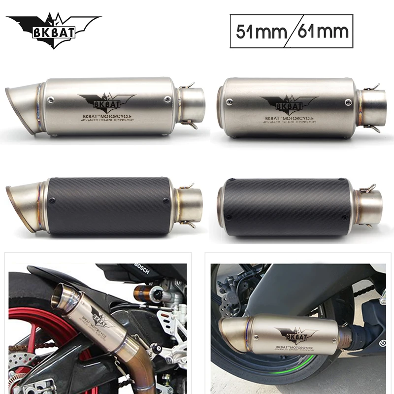 Motorcycle Exhaust Muffler 51mm Pitbike Escape Project For ktm ropa sx 50 rc 390 1290 super duke r faro duke 200 1190 duke 125