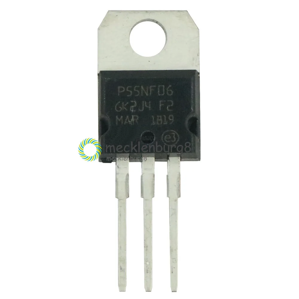 10pcs/lot STP55NF06 TO-220 P55NF06 TO220 55NF06 new MOS FET transistor In Stock