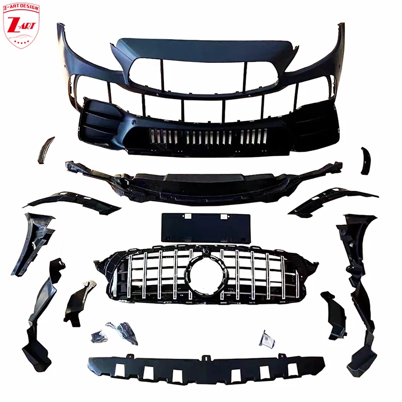 

Z-ART C Class GTR Front Bumper for Mercedes W205 Facelift Front Bumper for W205 C Class AMG GTR Style Body Kit Injection PP Kit