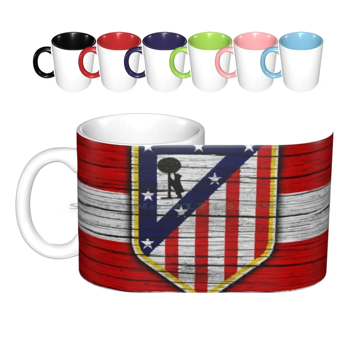 Madrid Ceramic Mugs Coffee Cups Milk Tea Mug Madrid Madrid Soccer Football Spain League Game Match Creative Trending Vintage