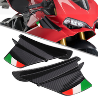 For Ducati 899 959 1198 1198S 1199 1299 Panigale V4 V4S V4R V2 Supersport S Motorcycle Winglet Aerodynamic Wing Kit Spoiler