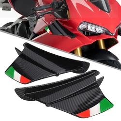 For Ducati 899 959 1198 1198S 1199 1299 Panigale V4 V4S V4R V2 Supersport S Motorcycle Winglet Aerodynamic Wing Kit Spoiler