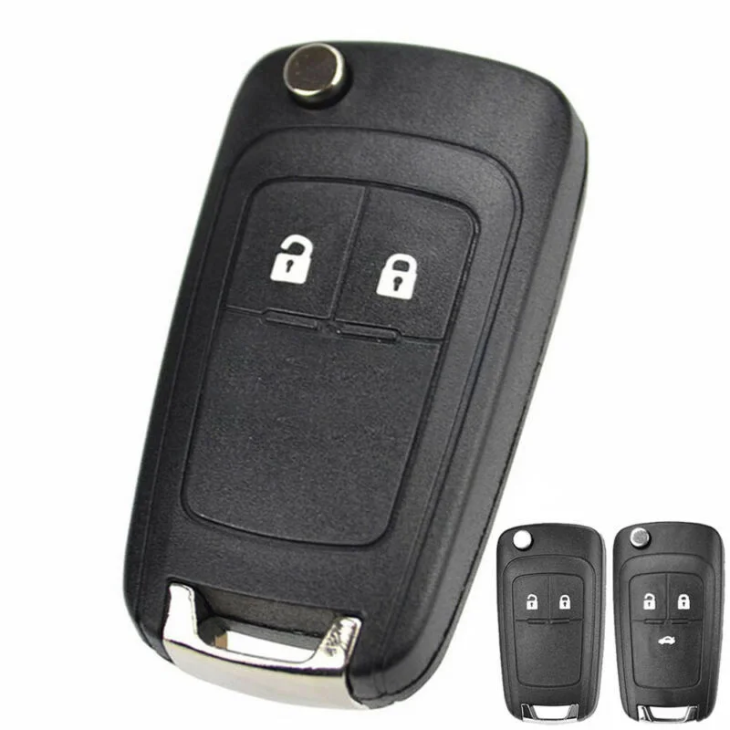 2/3Buttons Car Remote Key Shell Case Cover For Chevrolet Spark/Orlando/Aveo Flip Folding Key Shell Replacement Accessories