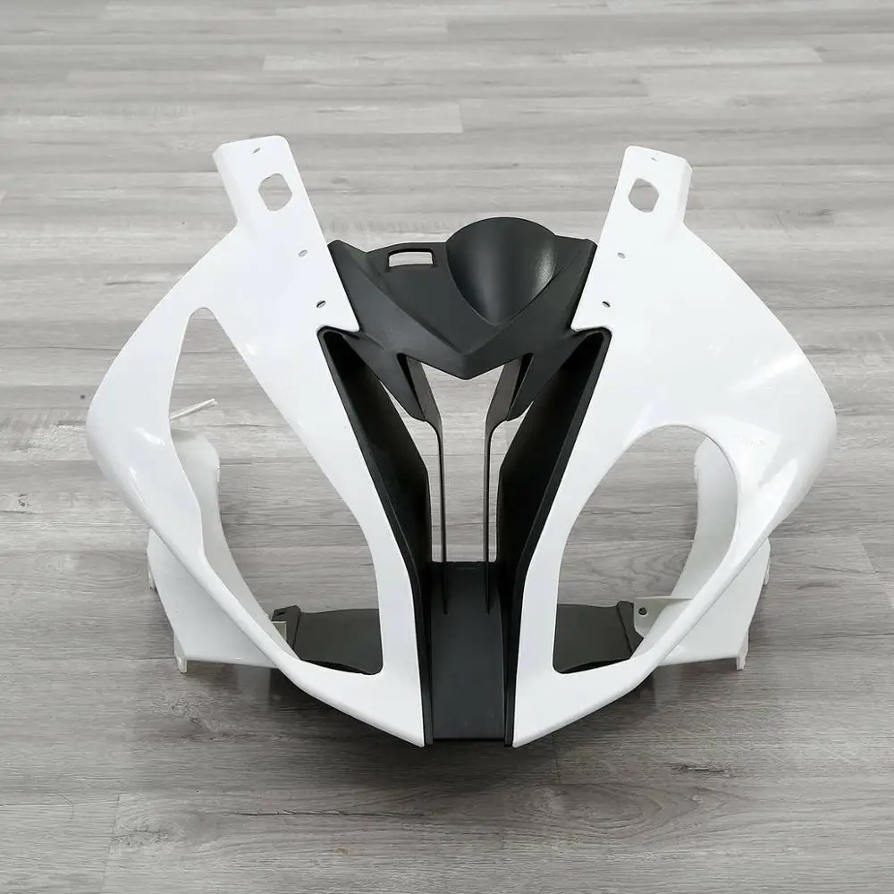 

Motorcycle Upper Front Fairing Cowl Nose For BMW S1000RR 2015-2018 2016 2017 Unpainted Injection ABS