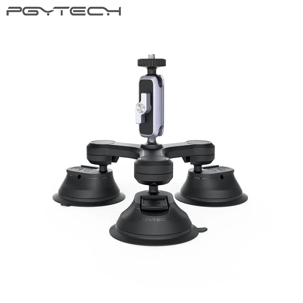 PGYTECH  Camera Three-Arm Suction Mount For Insta360 X4 X3 / ONE X2 / ONE RS