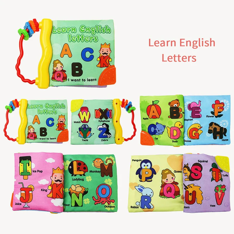 Baby Soft Cloth Books Baby Toddler Newborn Early Learning Cognize Reading Quiet Book Interactive Montessori Puzzle Toys for Kids