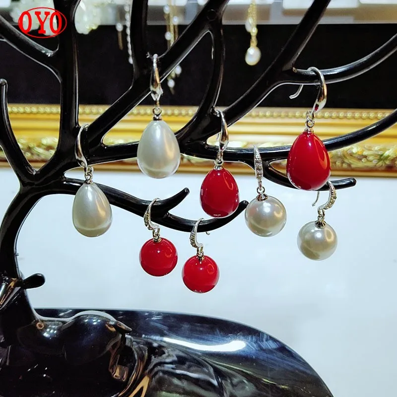 925 Silver Korean Pop Pearl Earrings Exquisite Creative Fashion Simple All-match Earrings