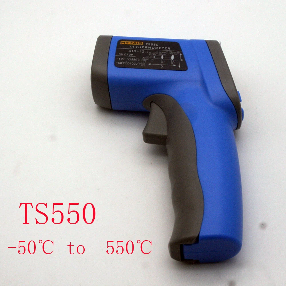 Industrial use Digital Infrared Thermometer TS320TS550 LCD Display Non-Contact Temperature Meter Pyrometer IR Laser Point-50~380