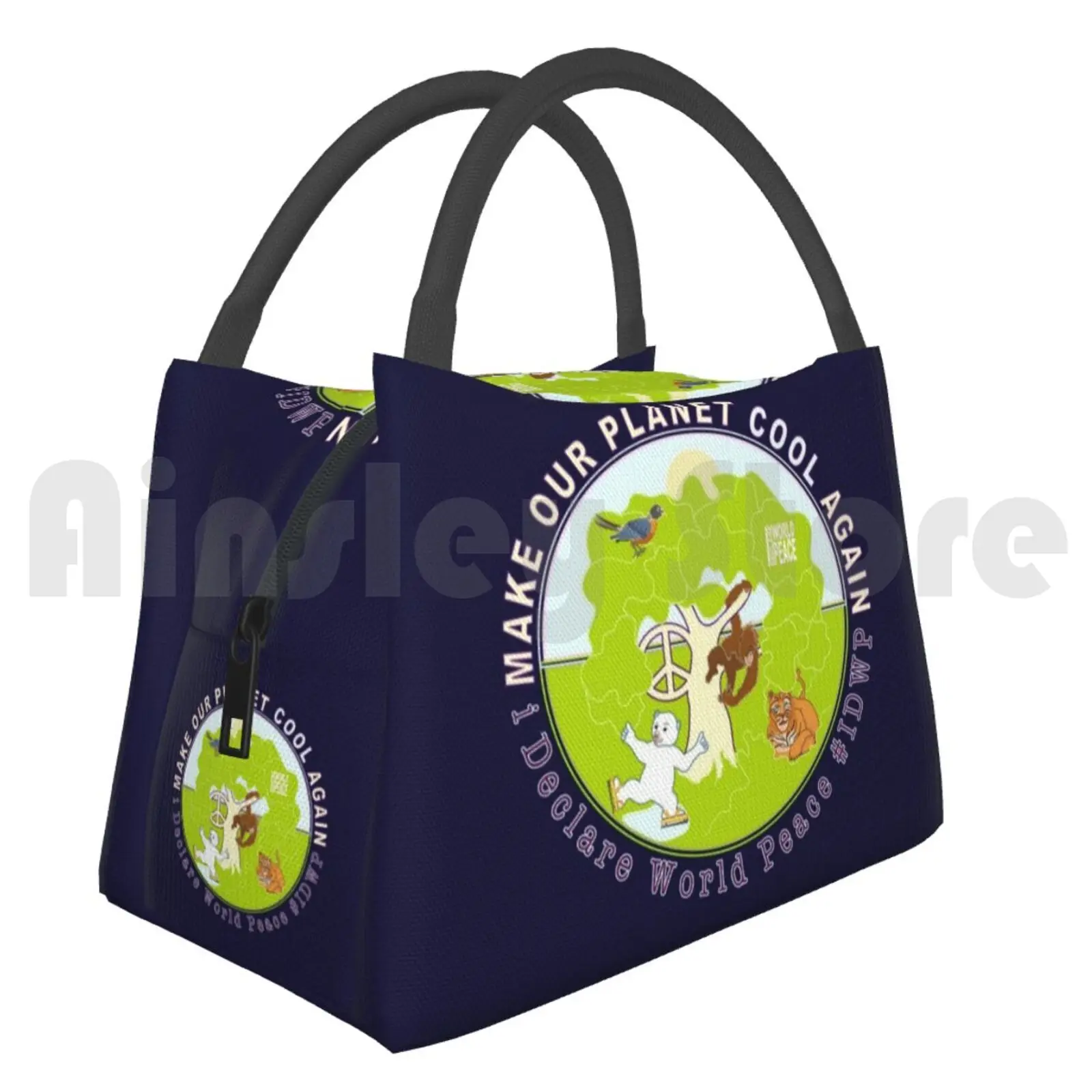 

Portable Insulation Bag #idwp Make Our Planet Cool Again. Ideclareworldpeace.org Idwp I Declare World Peace Make