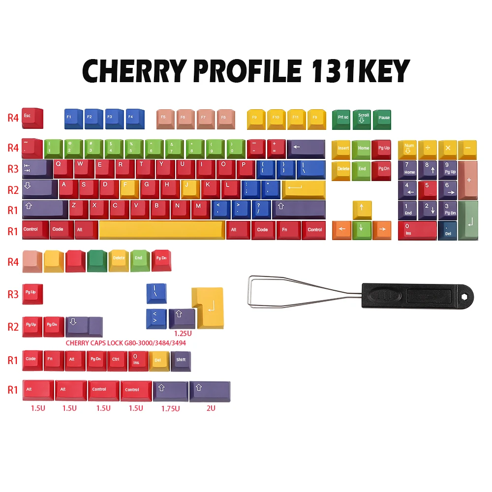 

Набор колпачков для клавиатуры handar-1 R2, колпачки для клавиш Cherry Profile Dye Subb pbt Key cap s для gk61/64/68/84/87/96/980/104/108, колпачки для механической клавиатуры