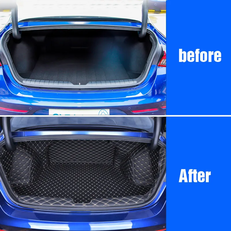 

Car Trunk Mat For Kia Optima K5 dl3 2021 2020 Car Trunk Mats Protection Frame Anti-Kick Pad Cover Carpet Interior Accessories