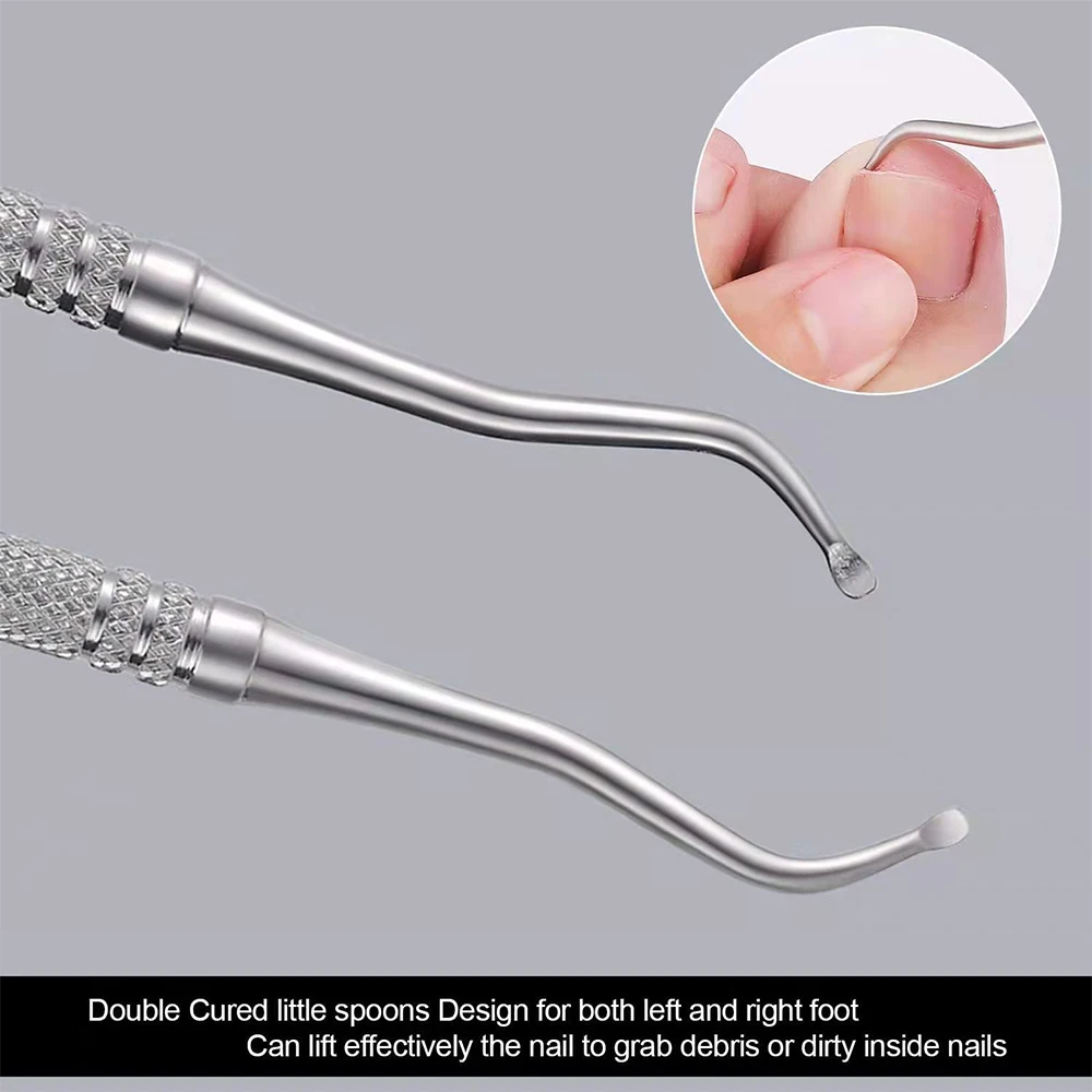 1PCS Ingrown Toenail Nail Lifter Cuticle Pusher Professional Manicure Pedicure Hand Tool Podiatry Foot Cutter Trimmer Feet Care