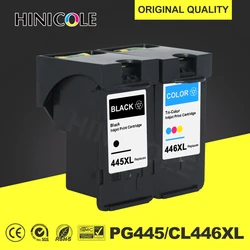 HINICOLE 2 pcs PG-445XL PG 445 PG445 CL446 PG445XL PG-445 CL-446 Ink Cartridges For Canon Pixma IP2840 MX494 MG2440 MG2540