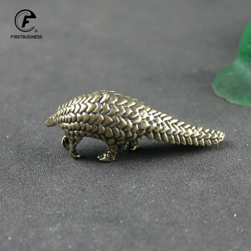 Solid Brass Pangolin Figurines Miniatures Vintage Heavy Animal Statue Home Decoration Accessories Desktop Ornament Crafts Gifts