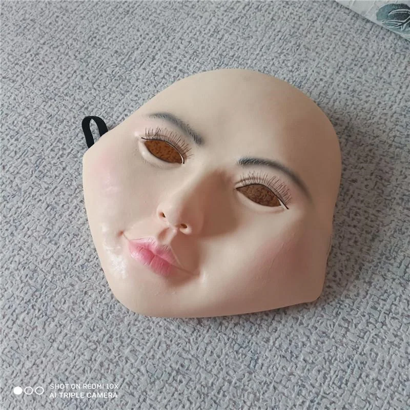 New Realistic Sexy Party Masquerade Skin Girl Mask Female Latex Beauty Face Mask Cosplay Transgender Crossdress Shemale Adults