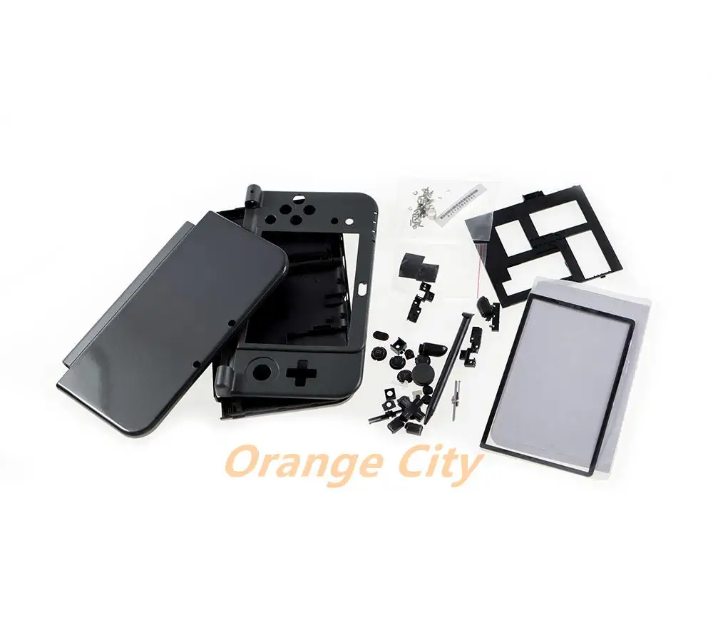 Imagem -03 - Shell Habitação para Console 3ds ll e xl Conjunto Completo de Substituição Botões e Parafusos Placa de Tampa Faceplate Novo 10 Conjuntos Case