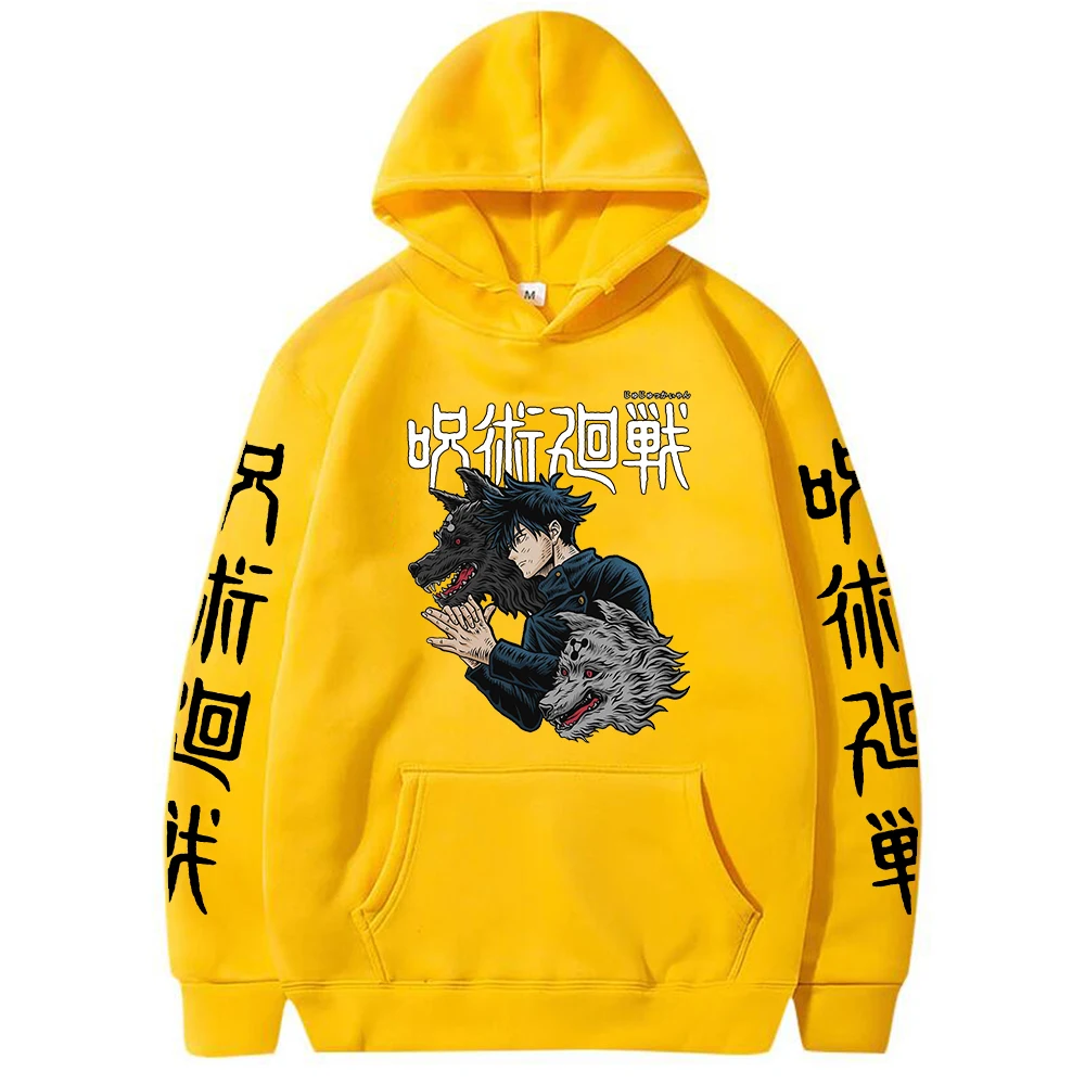 Autumn Winter Hoodies Anime Fushiguro Megumi Unisex Tops Harajuku Graphic Plus Size Sweatshirts for Men/Women