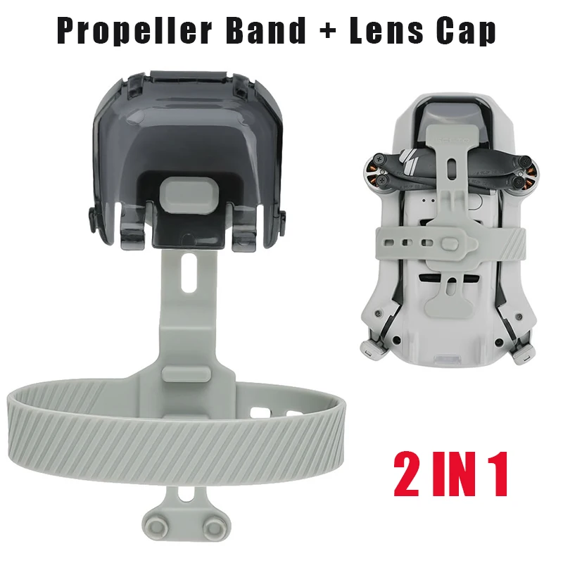 2-in-1 Propeller Holder + Lens Protection Cap for DJI Mavic Mini 2 Blades Motor Fixed Holder Storage Protector Guard Accessories