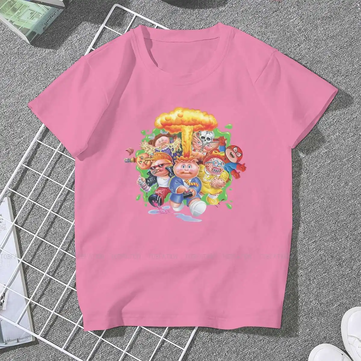 Kawaii 4XL TShirt for Girl Garbage Pail Kids Cartoon Film Hip Hop Graphic  T Shirt Short Sleeve Ofertas