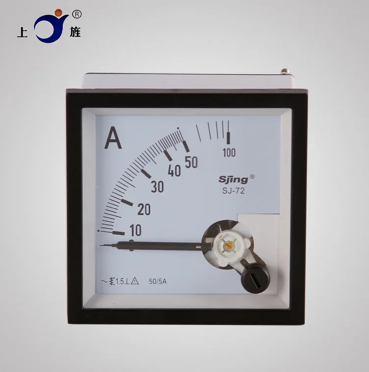 1PCS SJ-72 AC 500/5A 750/5A 800/5A 1000/5A 2000/5A 100/5A 300/5A Analog Panel Meter Ammeter Amperemeter