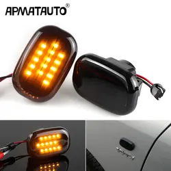 2pcs Canbus Led Dynamic Side Marker Turn Signal Lights For Toyota Corolla RAV4 Prius Yaris Camry Vios Hilux Allex Avensis Celica