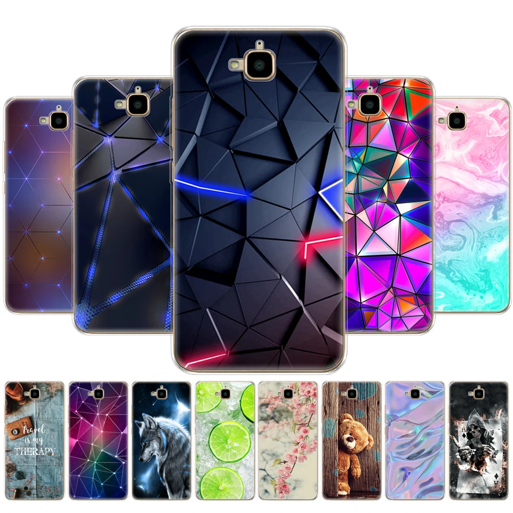 case for Huawei Honor 4C Pro Case Honor 4C Pro Cover Soft silicon Back Case for Huawei Y6 Pro 2015 Case TIT-L01 TIT-TL00 Phone