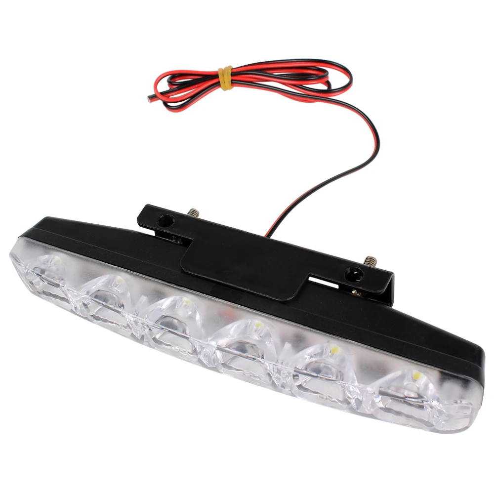 Universal DC 12V Car daytime LED light Car Daytime Running Lights Daylight Waterproof 6 LEDs Car Styling DRL