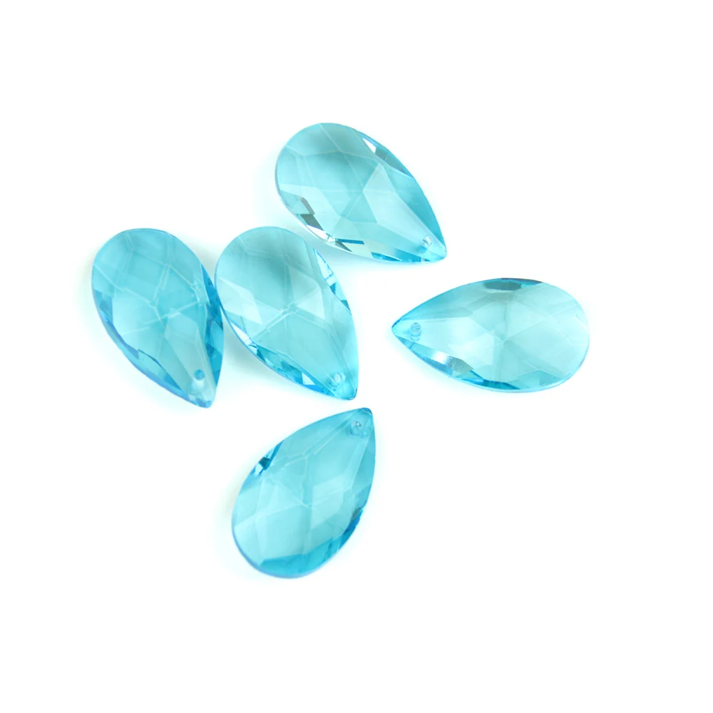 

Aquamarine 22mm/38mm/50mm/63mm/76mm Chandelier Glass Spare Parts Pendent Crystal Used Chandelier Lighting