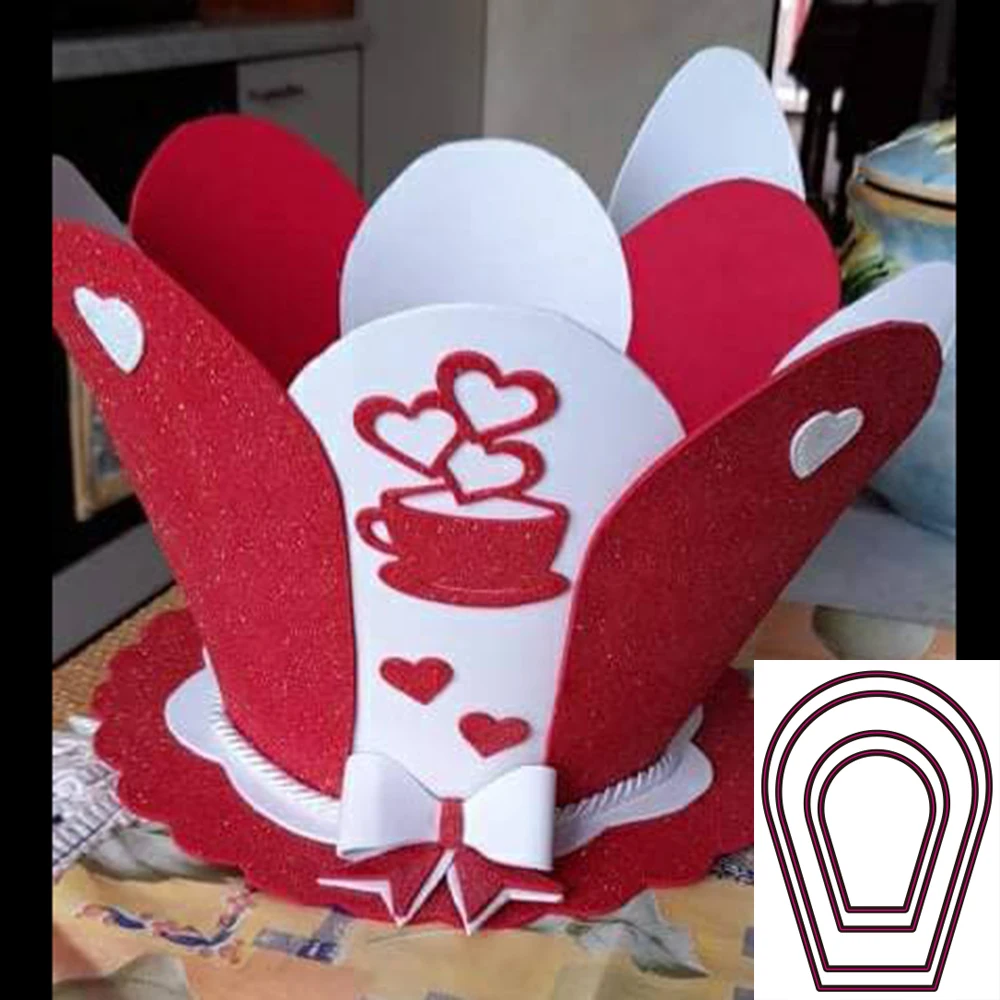 New 4Pcs Petal-Edge…