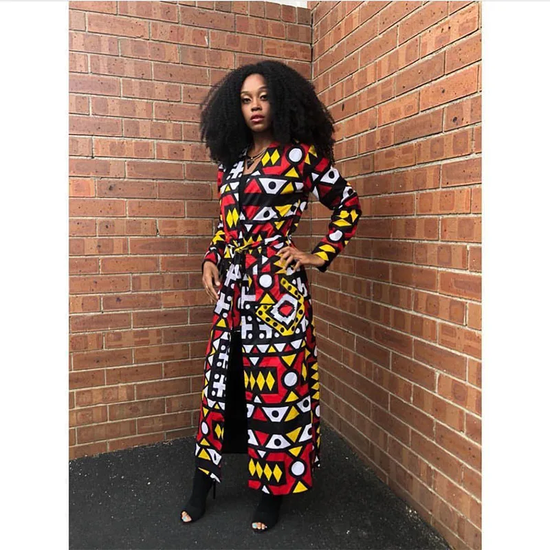 Autumn Polyester African Coat For Women Dashiki New Style Spring Dress African Clothes Fashion Africaine Femme Africa Clothing