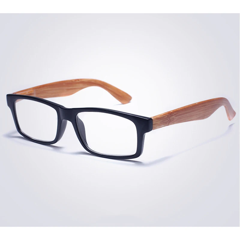 Retro Fashion Women Wood Print Reading Glasses magnifier Men Square Presbyopic Eyewear Hyperopia Spectacles +1.0~+4.0 4Color N5