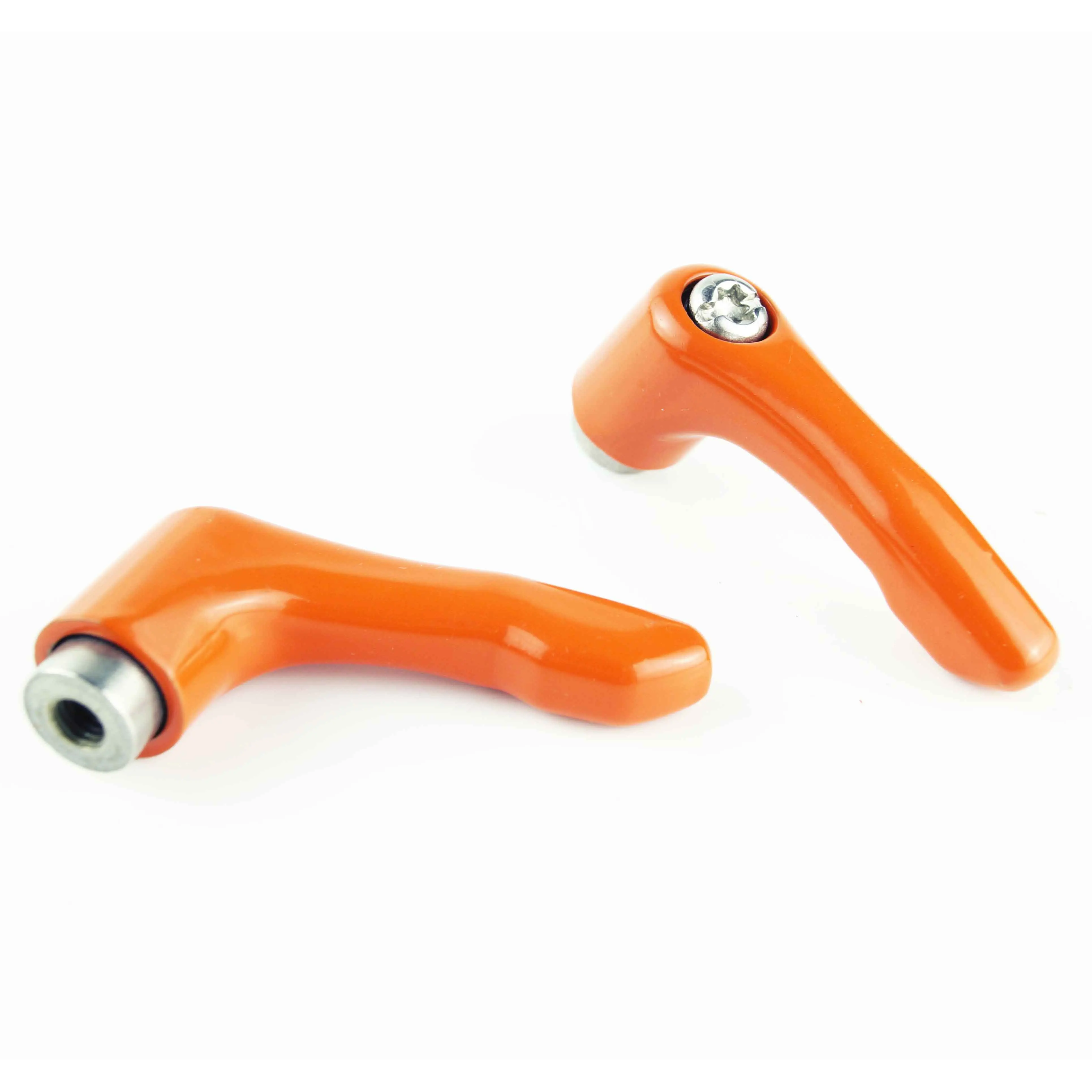 2pcs orange color M4.M5 M6 Female AISI304 Stainless Steel solid adjustable handle clamping levers tension lever