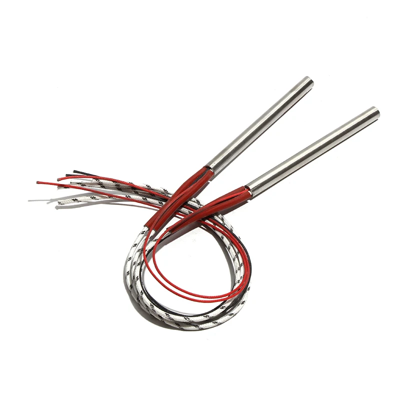 2pcs/lot 304SS Cartridge Heater 8x165/170/175/180/185mm Heating Element AC220V/110V/380V 410W-460W with Type K Thermocouple