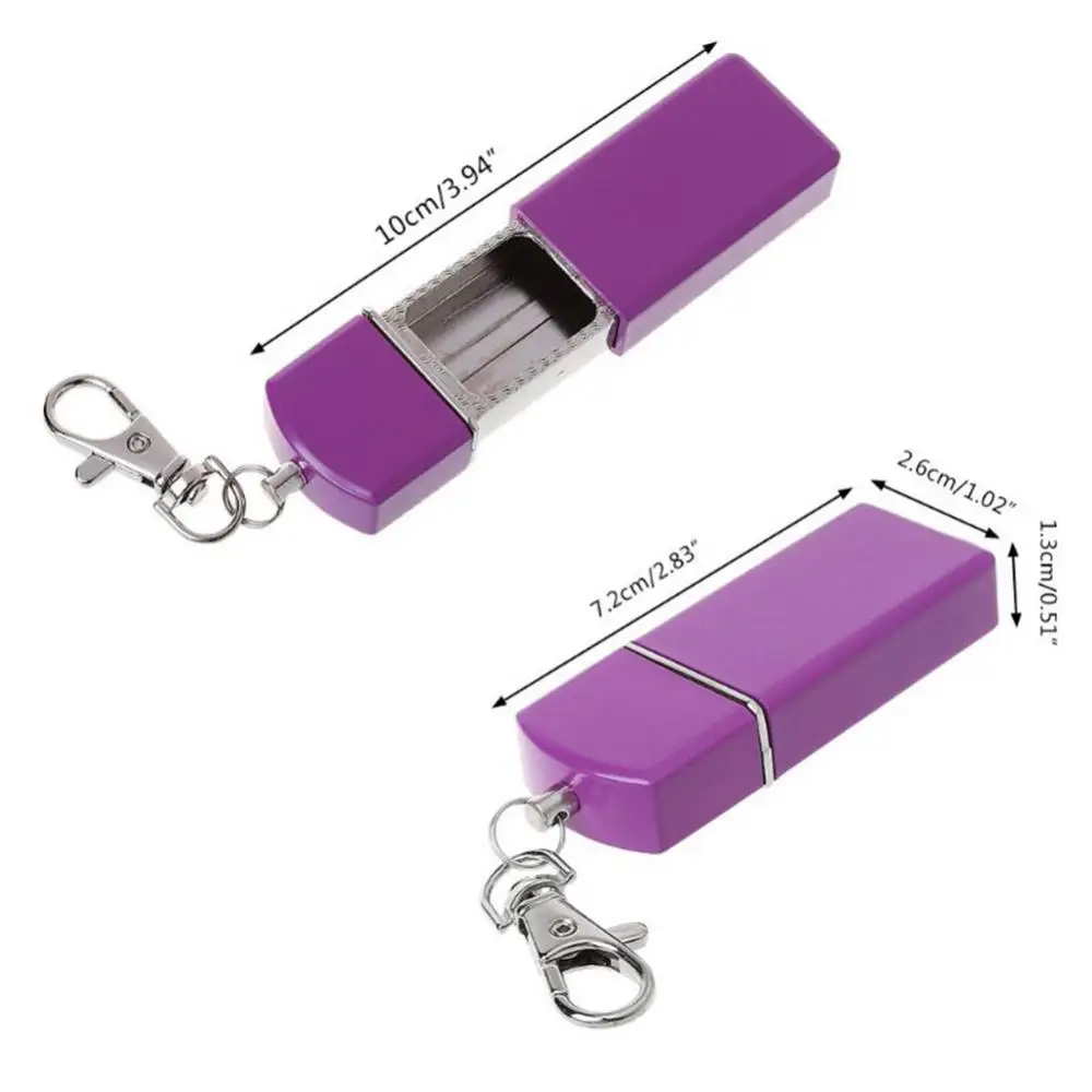Mini Pocket Ashtray Portable Keychain Metal Ashtray Outdoor Travel Smoking Ash Holder Case Household Merchandises