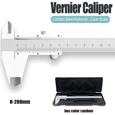 0-150mm/200mm/300mm Metal Caliper High carbon steel Vernier Calipers Micrometer Ruler Depth Measuring Tool Gauge Instrument