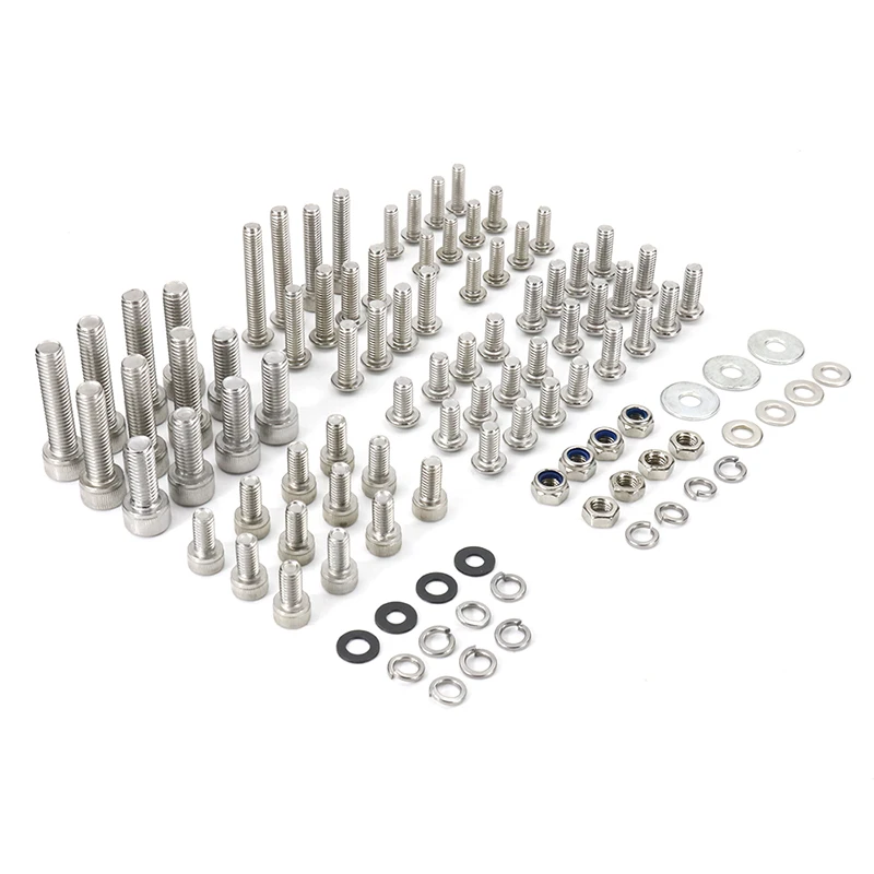 

Stainless Steel Screw Kit Fit For Kawasaki KLR650 1987-2007 Motorcycle Complete Cowling Fairing Bolts Kit Speed Nuts