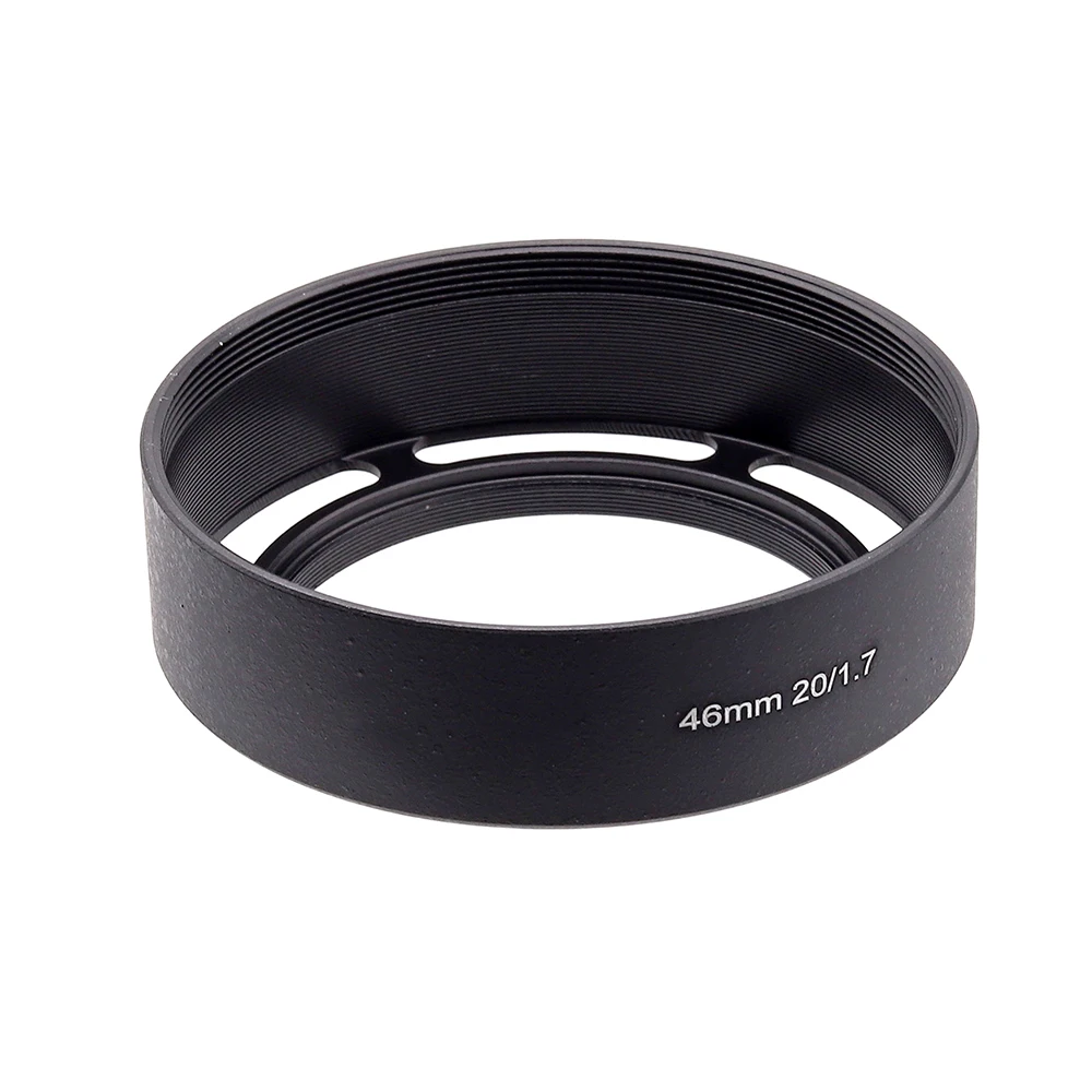 46Mm Metal Vented Lens Hood 58Mm สำหรับ Panasonic 20มม.F1.7 ASPH เลนส์อื่นๆเลนส์46มม.