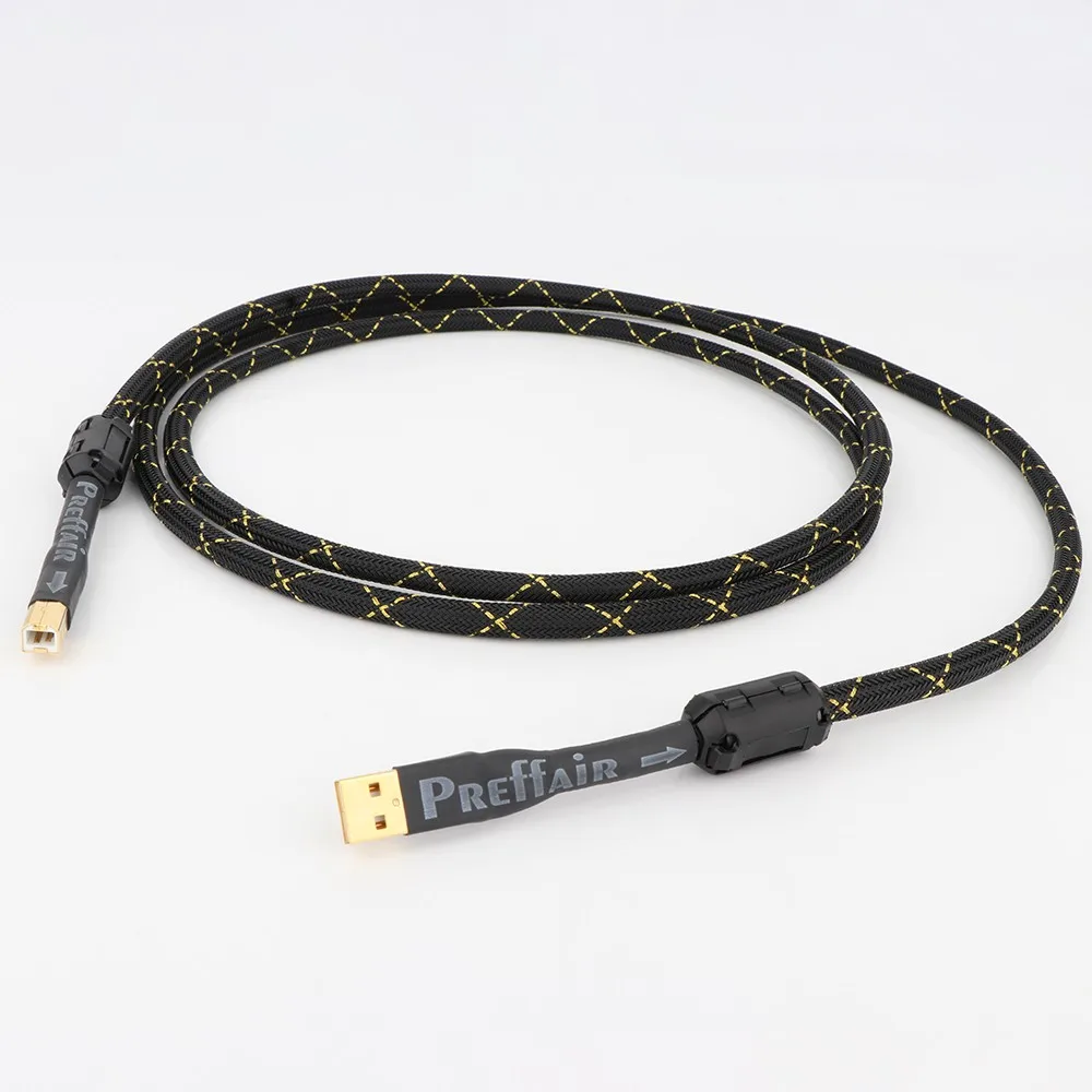 Preffair HIFI 4N OFC Kupfer USB Kabel USB Typ A Zu B Datenkabel HiFi USB Audio Video Kabel DAC PC Audio Video Datenkabel – Detail 6