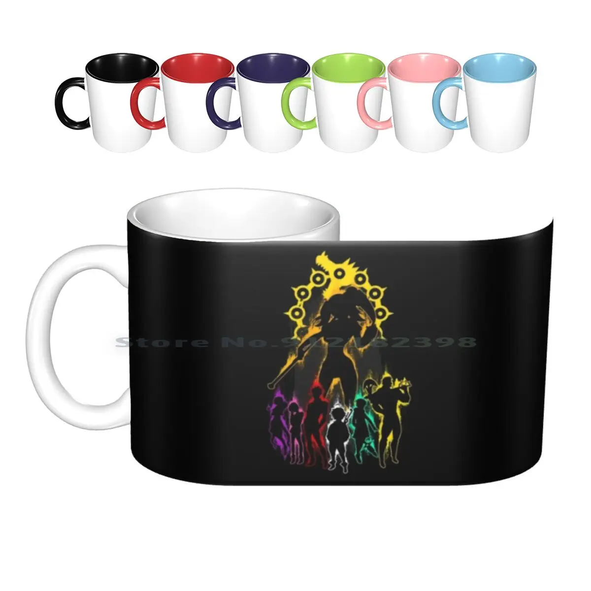 7 Deadly Sins Ceramic Mugs Coffee Cups Milk Tea Mug 7 Deadly Sins Nanatsu No Taizai Escanor Meliodas Elizabeth Hawk King Ban