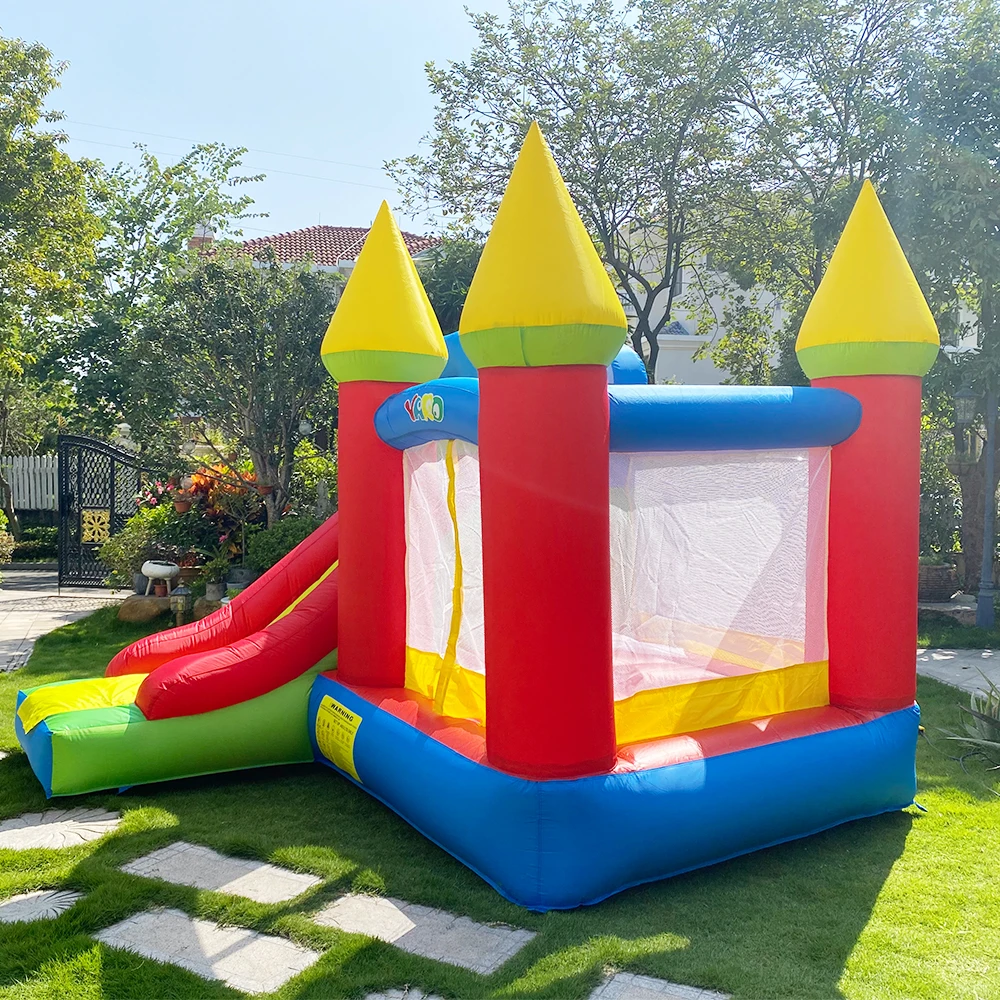 Inflatable Bounce House For Kids 3.5x3x2.7m Inflatable Jumping Trampoline Oxford PVC Inflatable Games Castle Bouncer Castle