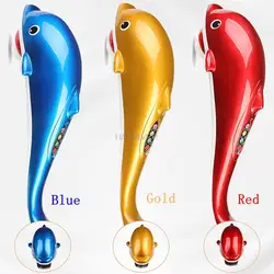 Handheld dolphin massager electric infrared massage hammer multifunctional neck and back body massage stick for pain relief