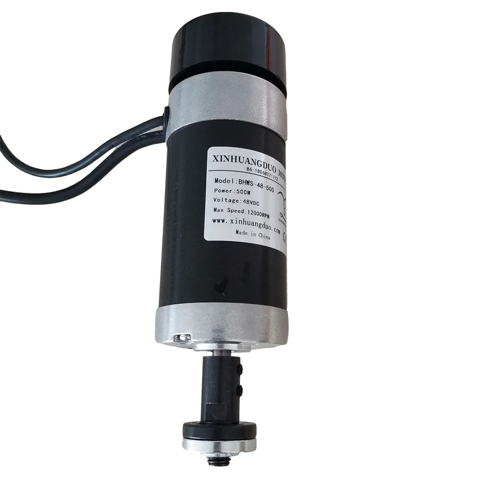 500W High Speed Brushless Motor DC 48V CNC Engraving Milling Air Cooled Spindle Motor For CNC Engraving Machine