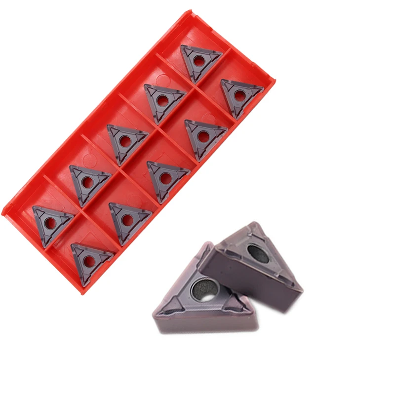 Ferramentas de torno externo de alta qualidade, ferramentas de torno cnc tnmg160408 bf mp1125, inserção de carboneto bf 160408 para aço inoxidável, com 10 peças