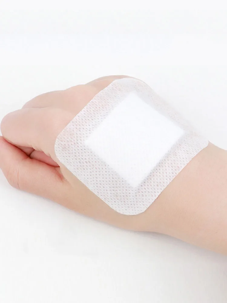 10pcs Waterproof Breathable Sterile Dressing Plaster Wound Hemostasis Sticker Cushion Adhesive First Aid Bandage Emergency Kit