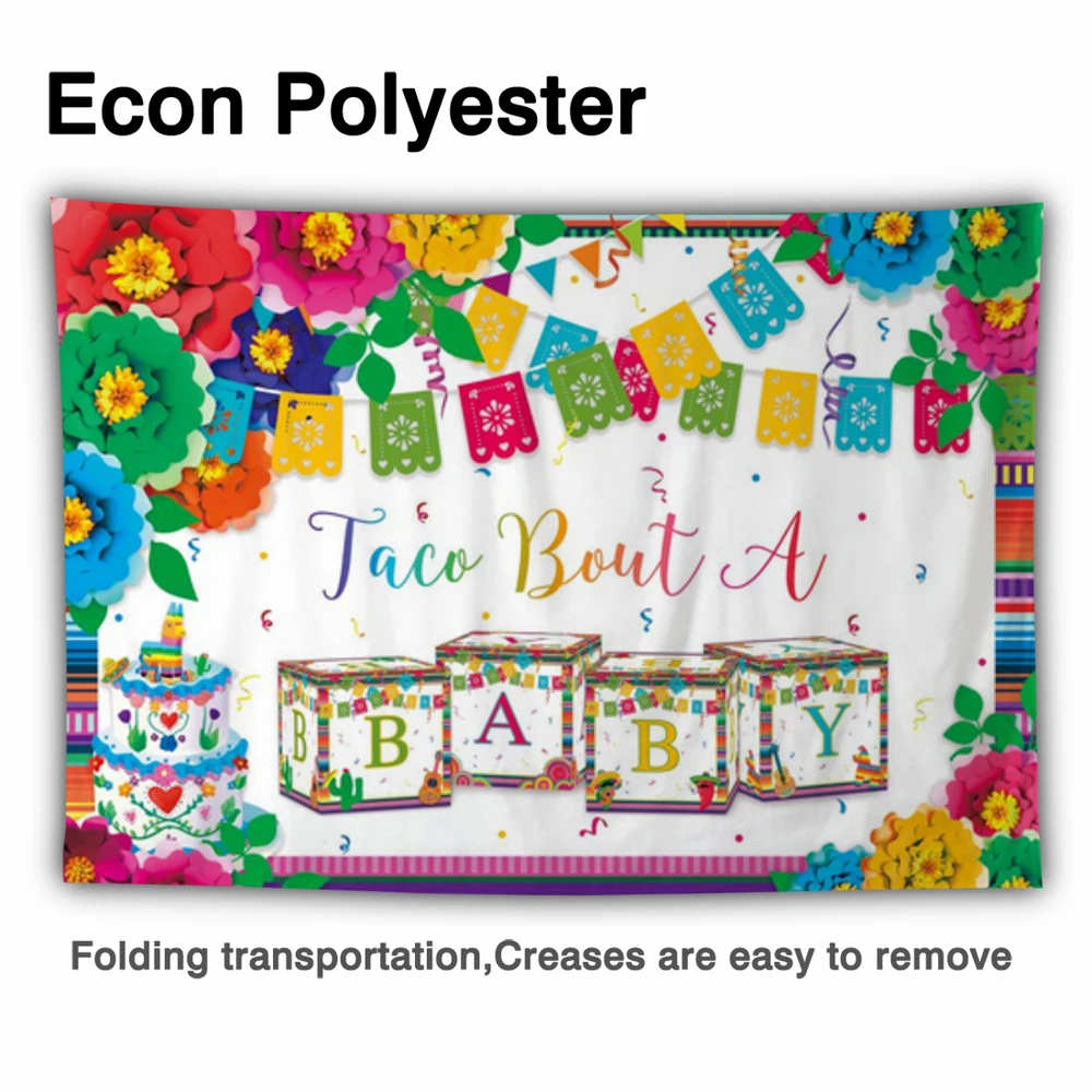Allenjoy Taco Bout Cho Bé Phông Nền Mexico Chủ Đề Lễ Hội Nhiều Màu Sắc Họa Tiết Hoa Cho Bé Sinh Nhật Supplie Tùy Chỉnh Trang Trí Poster
