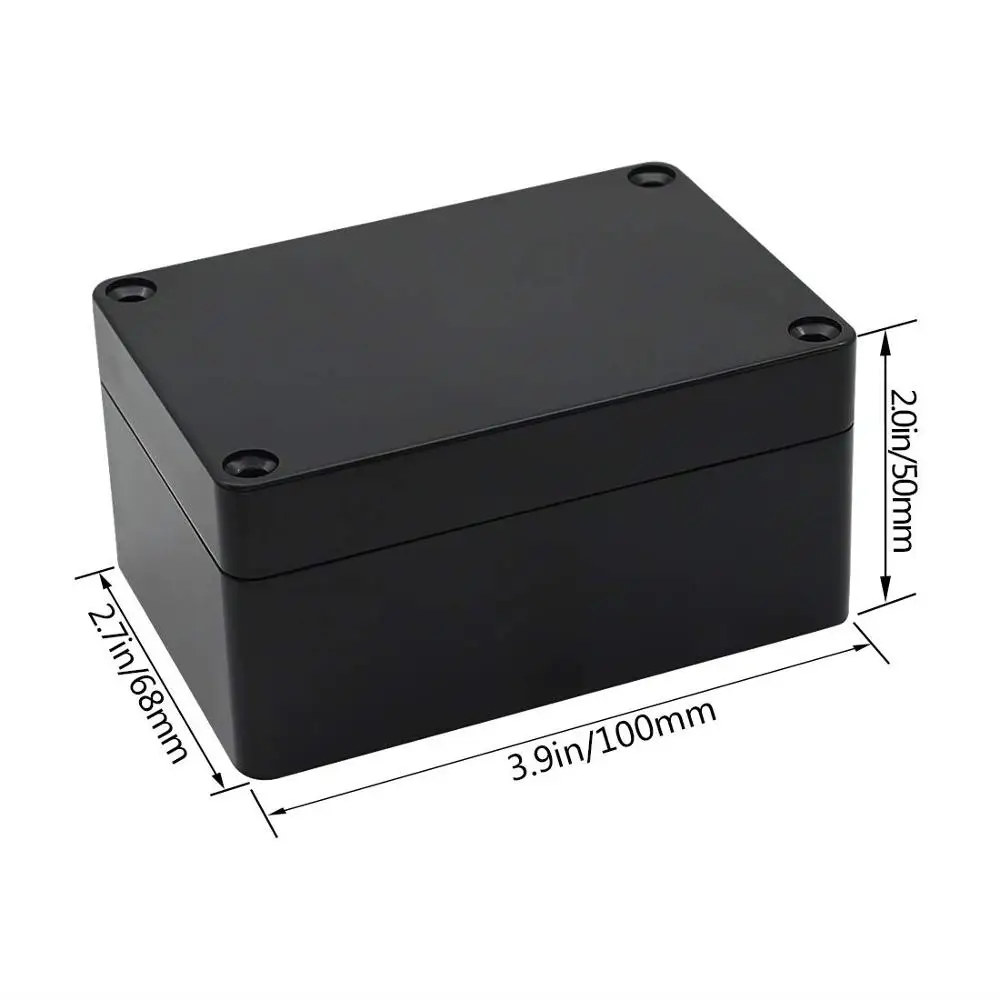Project Box ABS Plastic IP65 Waterproof Dustproof Electrical Junction box Enclosure Black Housing Instrument Case