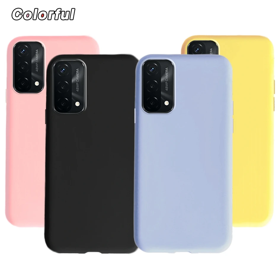 Cute Candy Cover For Oppo A74 Case CHP2219 Soft Silicone Phone Cases For Oppo A74 A 74 OppoA74 5G CPH2197 Back Cover Full Bumper