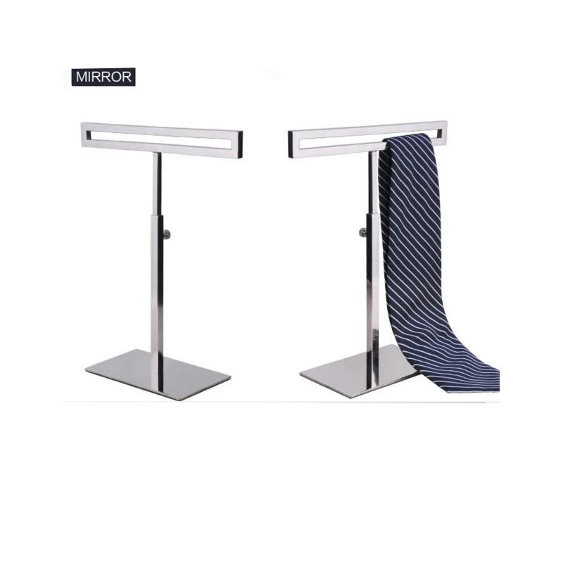 

Stainless Steel Tie Display Stand for Men and Women, Silk Scarves Holder, Adjustable Necktie, Wig Holder, Purse Shelf Rack,